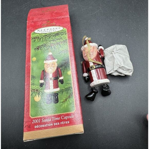 Hallmark Keepsake Ornament 2001 Santa Time Capsule -Christmas Ornament New! -4D - Picture 6 of 6